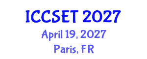 International Conference on Computer Science, Engineering and Technology (ICCSET) April 19, 2027 - Paris, France