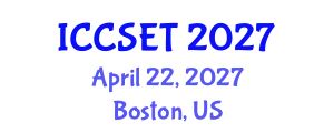 International Conference on Computer Science, Engineering and Technology (ICCSET) April 22, 2027 - Boston, United States