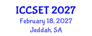 International Conference on Computer Science, Engineering and Technology (ICCSET) February 18, 2027 - Jeddah, Saudi Arabia