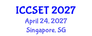 International Conference on Computer Science, Engineering and Technology (ICCSET) April 24, 2027 - Singapore, Singapore