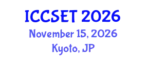 International Conference on Computer Science, Engineering and Technology (ICCSET) November 15, 2026 - Kyoto, Japan