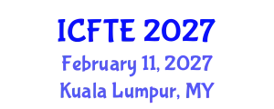 International Conference on Fluids and Thermal Engineering (ICFTE) February 11, 2027 - Kuala Lumpur, Malaysia
