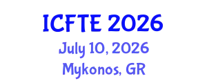 International Conference on Fluids and Thermal Engineering (ICFTE) July 10, 2026 - Mykonos, Greece