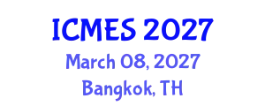 International Conference on Marine and Environmental Systems (ICMES) March 08, 2027 - Bangkok, Thailand