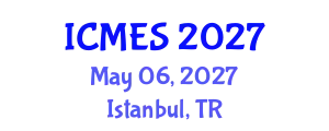 International Conference on Marine and Environmental Systems (ICMES) May 06, 2027 - Istanbul, Turkey