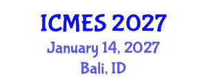 International Conference on Marine and Environmental Systems (ICMES) January 14, 2027 - Bali, Indonesia
