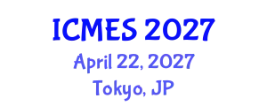 International Conference on Marine and Environmental Systems (ICMES) April 22, 2027 - Tokyo, Japan