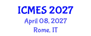 International Conference on Marine and Environmental Systems (ICMES) April 08, 2027 - Rome, Italy