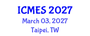 International Conference on Marine and Environmental Systems (ICMES) March 03, 2027 - Taipei, Taiwan