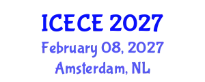 International Conference on Environmental and Chemical Engineering (ICECE) February 08, 2027 - Amsterdam, Netherlands