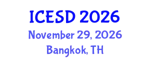 International Conference on Environmental Science and Development (ICESD) November 29, 2026 - Bangkok, Thailand