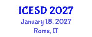 International Conference on Environmental Science and Development (ICESD) January 18, 2027 - Rome, Italy