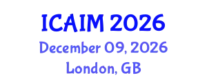 International Conference on Automation and Intelligent Manufacturing (ICAIM) December 09, 2026 - London, United Kingdom