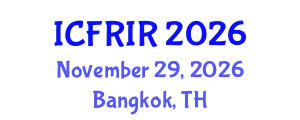 International Conference on Flood Recovery, Innovation and Response (ICFRIR) November 29, 2026 - Bangkok, Thailand