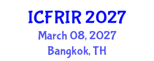 International Conference on Flood Recovery, Innovation and Response (ICFRIR) March 08, 2027 - Bangkok, Thailand