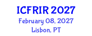 International Conference on Flood Recovery, Innovation and Response (ICFRIR) February 08, 2027 - Lisbon, Portugal