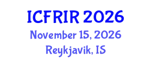 International Conference on Flood Recovery, Innovation and Response (ICFRIR) November 15, 2026 - Reykjavik, Iceland