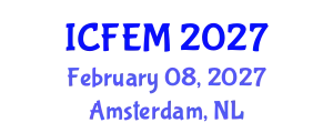 International Conference on Food Engineering and Management (ICFEM) February 08, 2027 - Amsterdam, Netherlands
