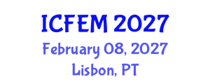 International Conference on Food Engineering and Management (ICFEM) February 08, 2027 - Lisbon, Portugal