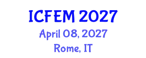 International Conference on Food Engineering and Management (ICFEM) April 08, 2027 - Rome, Italy
