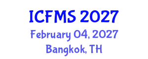 International Conference on Food Manufacturing and Safety (ICFMS) February 04, 2027 - Bangkok, Thailand