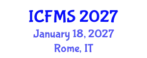 International Conference on Food Manufacturing and Safety (ICFMS) January 18, 2027 - Rome, Italy