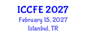 International Conference on Chemical and Food Engineering (ICCFE) February 15, 2027 - Istanbul, Turkey