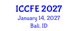 International Conference on Chemical and Food Engineering (ICCFE) January 14, 2027 - Bali, Indonesia