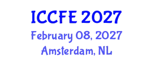 International Conference on Chemical and Food Engineering (ICCFE) February 08, 2027 - Amsterdam, Netherlands