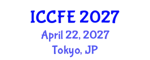 International Conference on Chemical and Food Engineering (ICCFE) April 22, 2027 - Tokyo, Japan