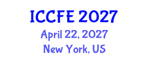 International Conference on Chemical and Food Engineering (ICCFE) April 22, 2027 - New York, United States