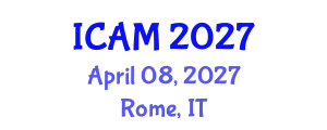 International Conference on Applied Mathematics (ICAM) April 08, 2027 - Rome, Italy