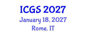 International Conference on Geological Sciences (ICGS) January 18, 2027 - Rome, Italy