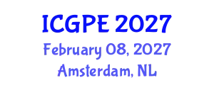International Conference on Geosciences and Petroleum Engineering (ICGPE) February 08, 2027 - Amsterdam, Netherlands