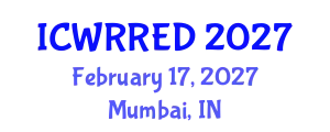 International Conference on Water Resources and Renewable Energy Development (ICWRRED) February 17, 2027 - Mumbai, India