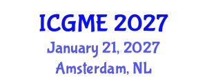 International Conference on Green Manufacturing Engineering (ICGME) January 21, 2027 - Amsterdam, Netherlands