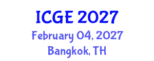 International Conference on Geological Engineering (ICGE) February 04, 2027 - Bangkok, Thailand