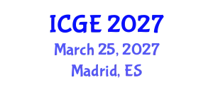 International Conference on Geological Engineering (ICGE) March 25, 2027 - Madrid, Spain