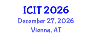International Conference on Industrial Technology (ICIT) December 27, 2026 - Vienna, Austria