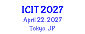 International Conference on Industrial Technology (ICIT) April 22, 2027 - Tokyo, Japan