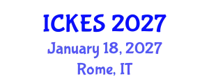International Conference on Kinesiology and Exercise Sciences (ICKES) January 18, 2027 - Rome, Italy