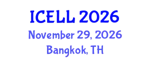 International Conference on English Language and Linguistics (ICELL) November 29, 2026 - Bangkok, Thailand