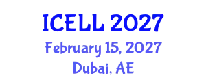 International Conference on English Language and Linguistics (ICELL) February 15, 2027 - Dubai, United Arab Emirates