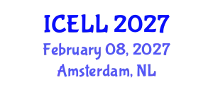 International Conference on English Language and Linguistics (ICELL) February 08, 2027 - Amsterdam, Netherlands