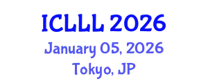 International Conference on Languages, Literature and Linguistics (ICLLL) January 05, 2026 - Tokyo, Japan
