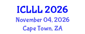 International Conference on Languages, Literature and Linguistics (ICLLL) November 04, 2026 - Cape Town, South Africa