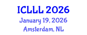 International Conference on Languages, Literature and Linguistics (ICLLL) January 19, 2026 - Amsterdam, Netherlands