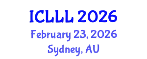 International Conference on Languages, Literature and Linguistics (ICLLL) February 23, 2026 - Sydney, Australia