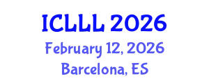 International Conference on Languages, Literature and Linguistics (ICLLL) February 12, 2026 - Barcelona, Spain
