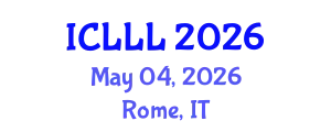 International Conference on Languages, Literature and Linguistics (ICLLL) May 04, 2026 - Rome, Italy